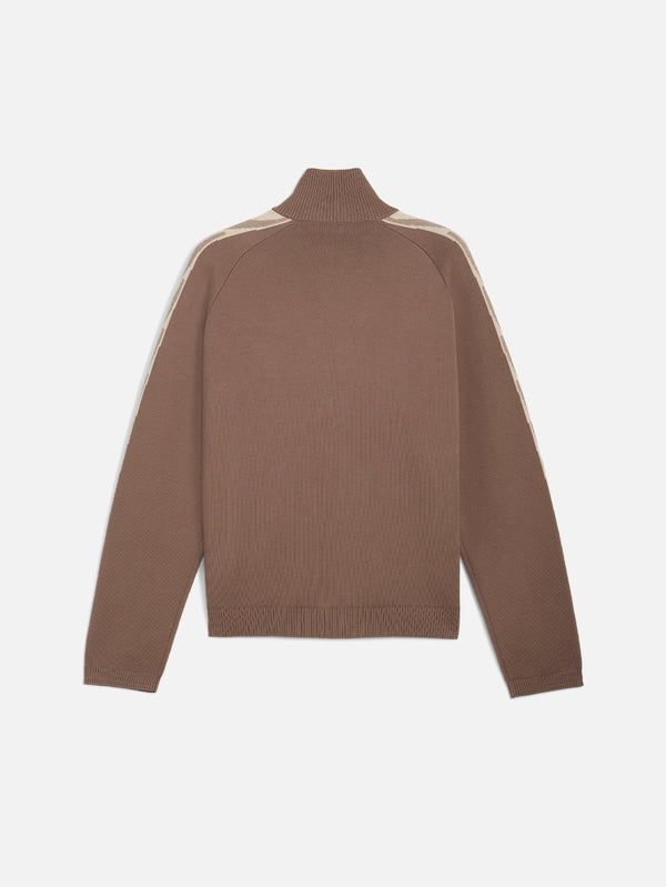 PUMA - CEKET - Represent x Puma T7 Knit Jacket - Pine Bark - shopi go'da!.