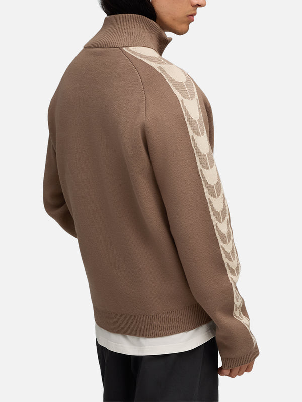 PUMA - CEKET - Represent x Puma T7 Knit Jacket - Pine Bark - shopi go'da!.