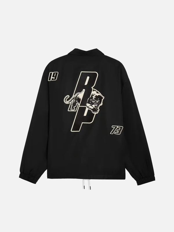 PUMA - CEKET - Puma x Represent Hoops Coach Jacket - Black - shopi go'da!.