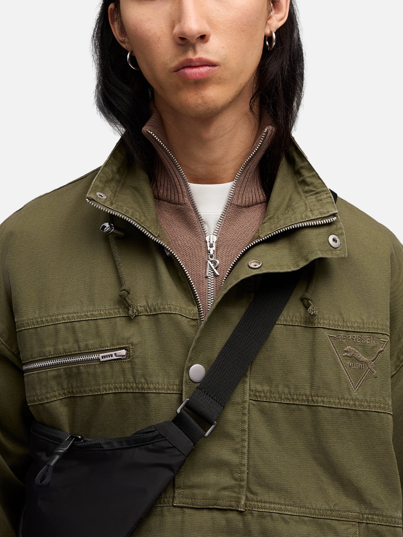 PUMA Represent x Puma Jacket - Night Pine 63254192 - Fast Shipping