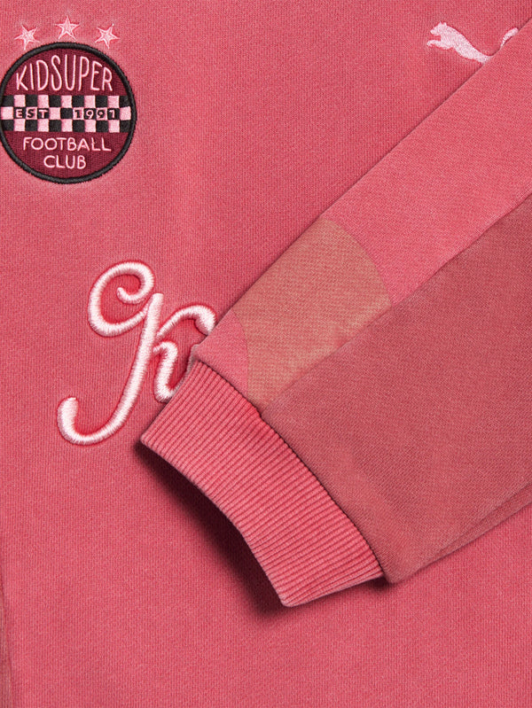 PUMA - SWEATSHIRT - PUMA x KIDSUPER Crew - Dark Crimson - shopi go'da!.