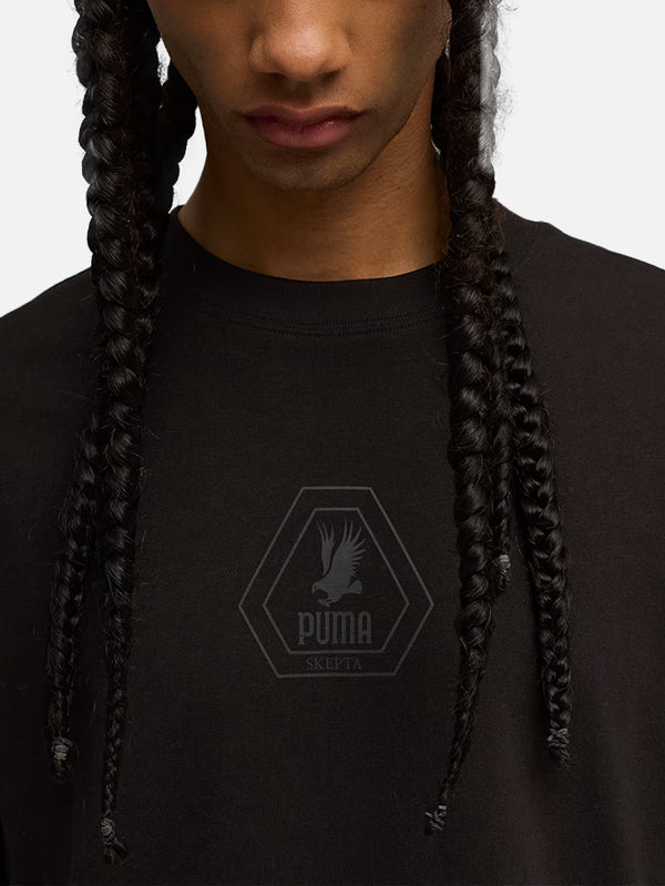 PUMA - T-SHIRT - Puma x SKEPTA Tee - Black - shopi go'da!.
