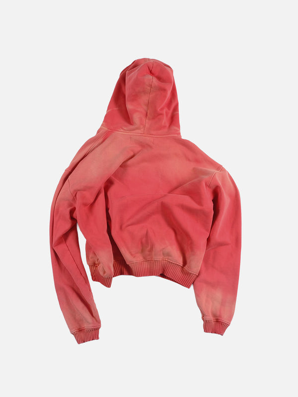QUITEOFTEN - SWEATSHIRT - Faded Hoodie - Red - shopi go'da!.