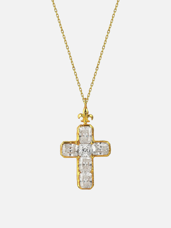 RAFAEL INDIANA - KOLYE - The Diamante Cross - shopi go'da!.