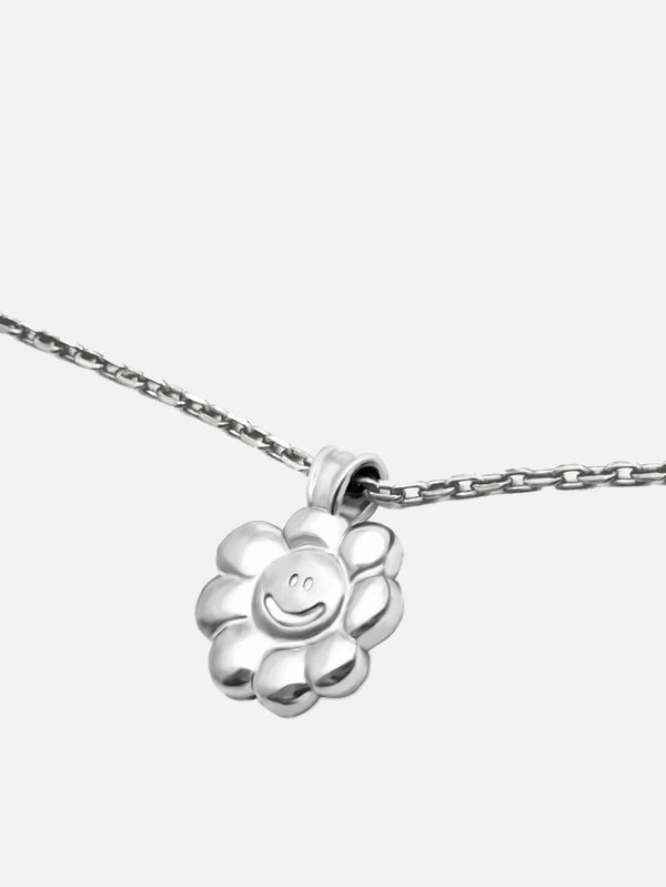 RAFTAF - KOLYE - Smiley Flower Necklace - Sterling Silver - shopi go'da!.