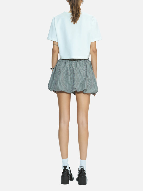 Rani Black Gingham Balloon Skirt
