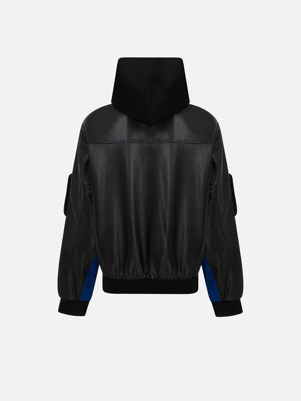 RE2MC - CEKET - Deri Mont - Siyah/Mavi AW25601 - shopi go'da!.