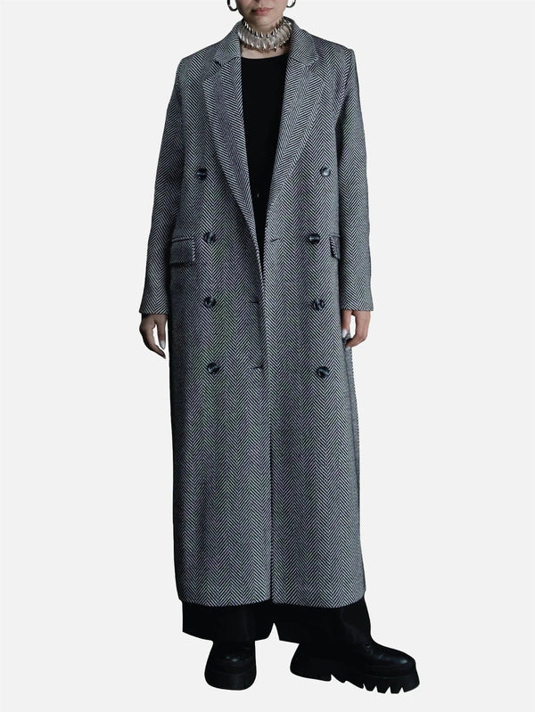 RE2MC - KABAN - Unisex Long Oversize Wool Coat - Grey - shopi go'da!.