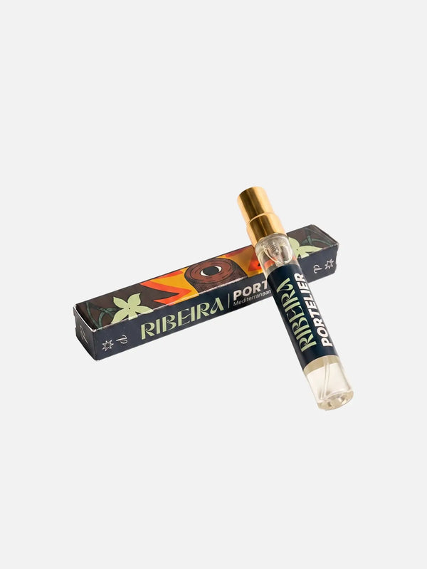 PORTELIER Ribeira 10 ml – lacivert, şişe ve kutu yan görünüm