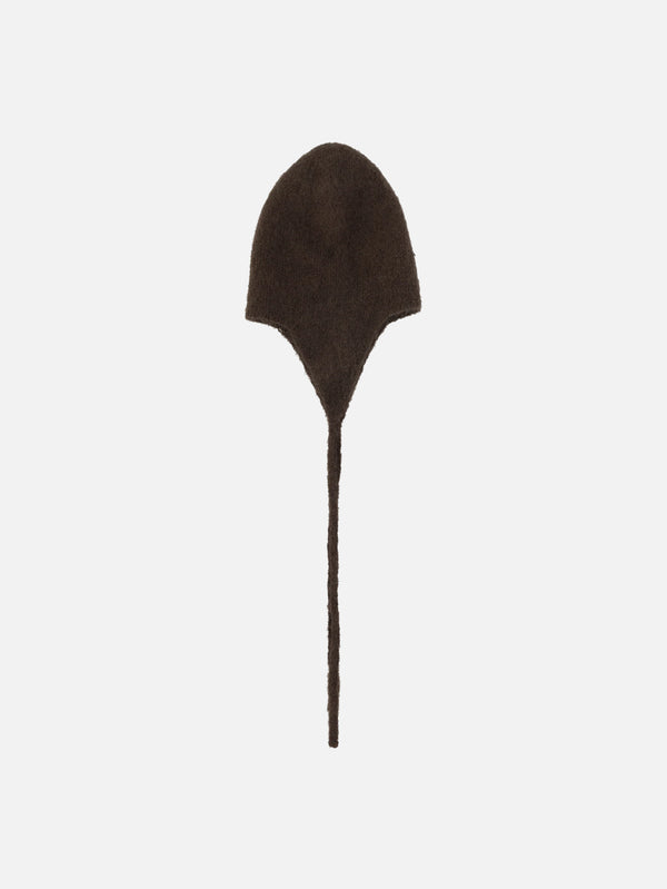 ROA - BERE - Bonnet Mohair Beanie - Brown - shopi go'da!.