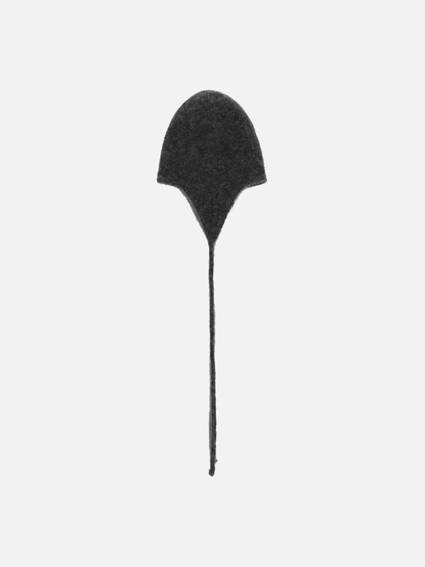 ROA - BERE - Bonnet Mohair Beanie - Black - shopi go'da!.