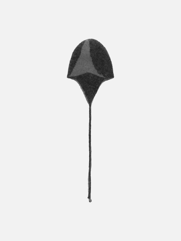 ROA - BERE - Bonnet Mohair Beanie - Black - shopi go'da!.