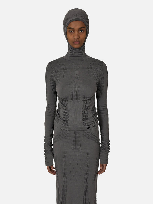 ROA - BODY - Aune Dryarn Seamless Knit Top - Grey - shopi go'da!.