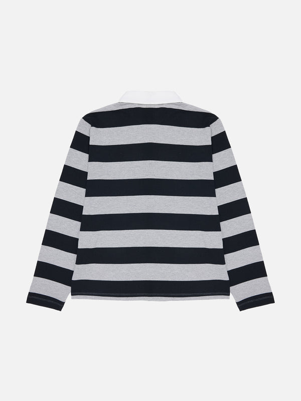 BE.MURPHY, Rugby Shirt - Black/Grey, T-SHIRT, shopi go'da!