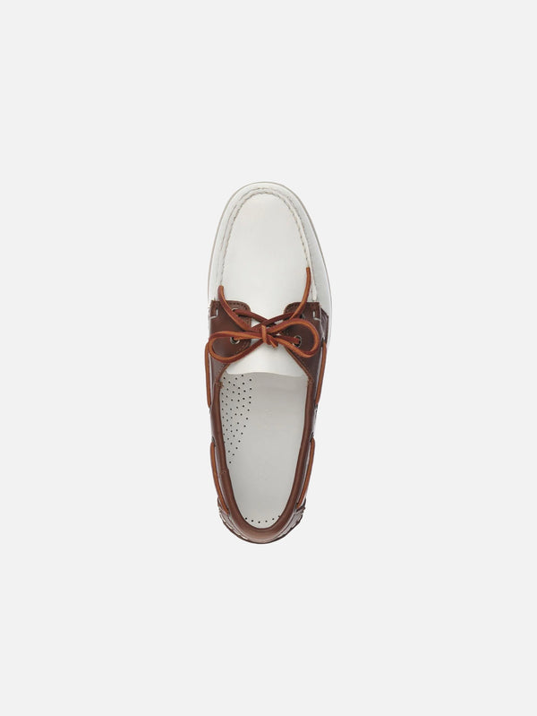 SEBAGO - AYAKKABI - Docksıdes Portland - White/Brown - shopi go'da!.