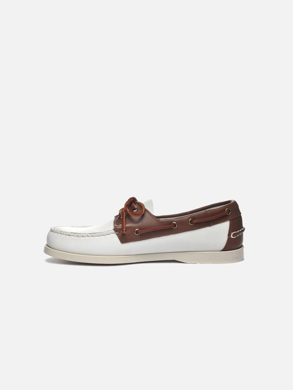 SEBAGO - AYAKKABI - Docksıdes Portland - White/Brown - shopi go'da!.