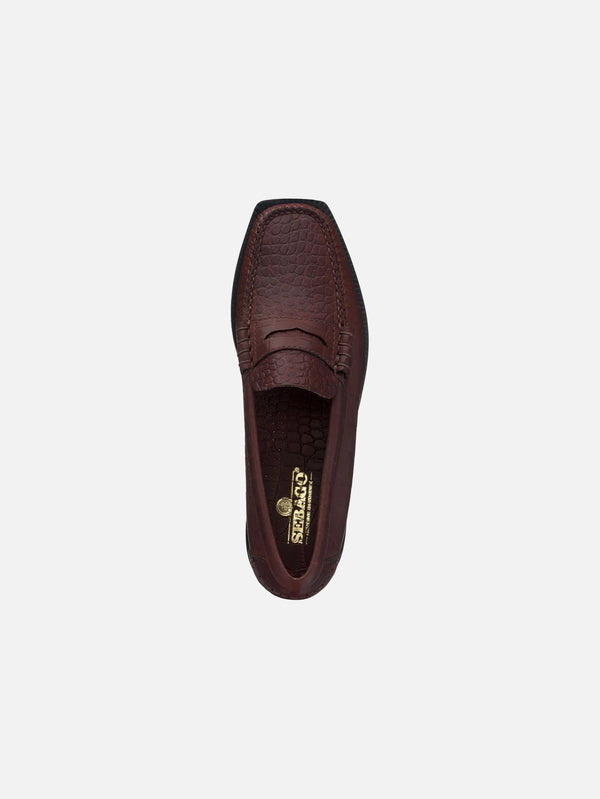 SEBAGO - AYAKKABI - Madison Crocodile W - Brown - shopi go'da!.