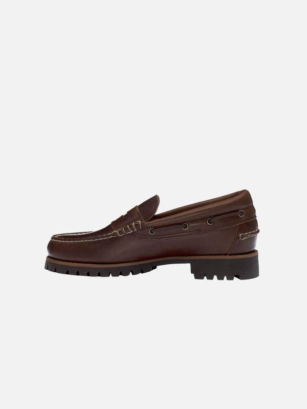 SEBAGO - AYAKKABI - Acadia Mocassin - Dark Brown - shopi go'da!.