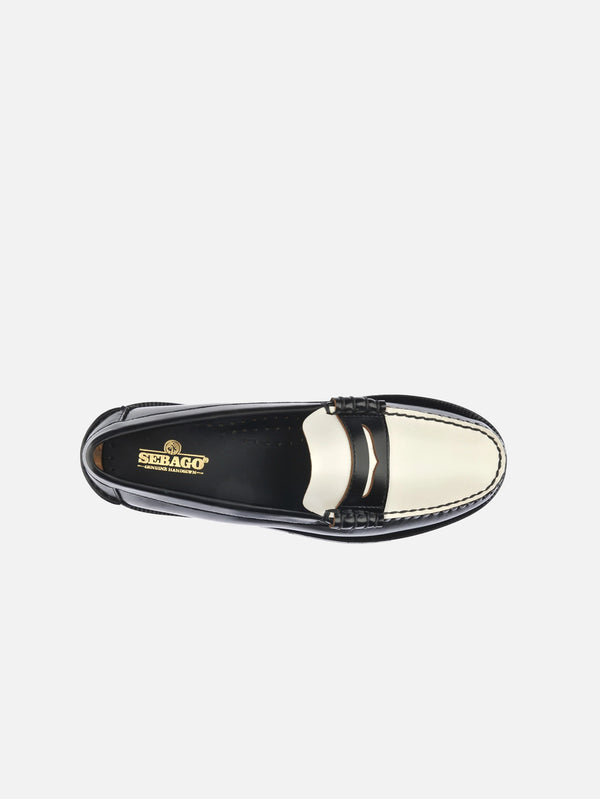 SEBAGO - AYAKKABI - Classics Dan W - Black/White - shopi go'da!.