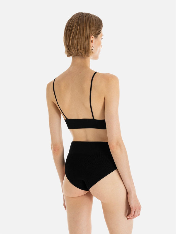 SHOPI GO, Ginza Triko Bralette & Alt Set - Siyah, BRALETTE, shopi go'da!