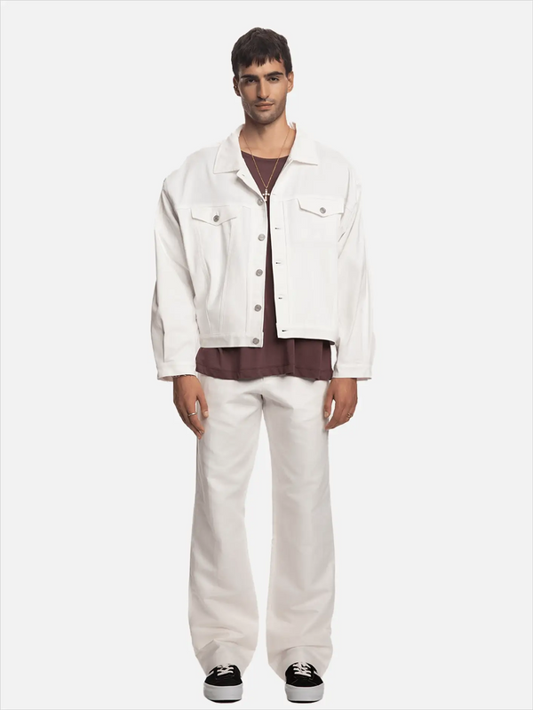 SHOPI GO Kaito Cropped Ceket - Beyaz - Jackets CEKET