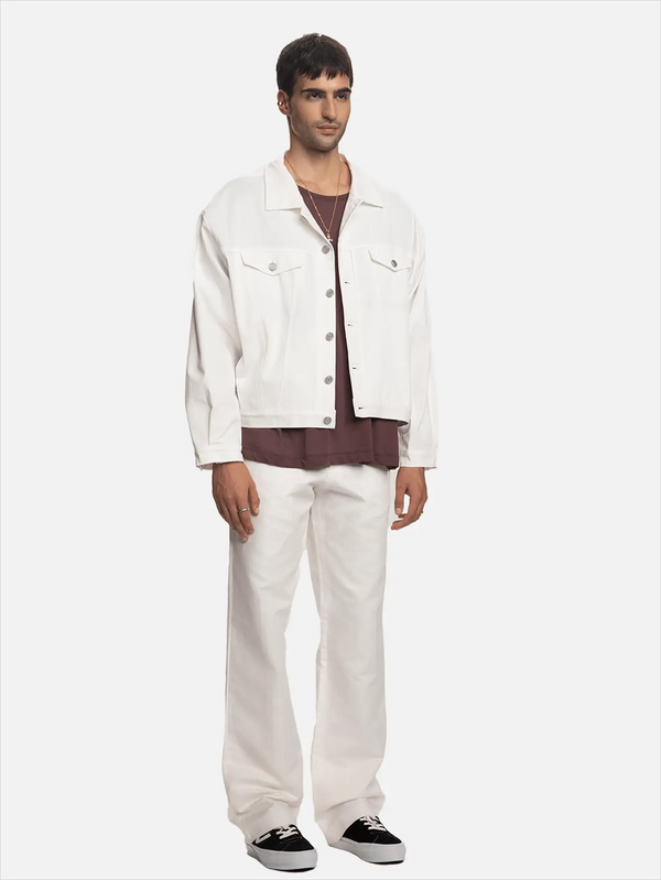 SHOPI GO Kaito Cropped Ceket - Beyaz - Jackets CEKET