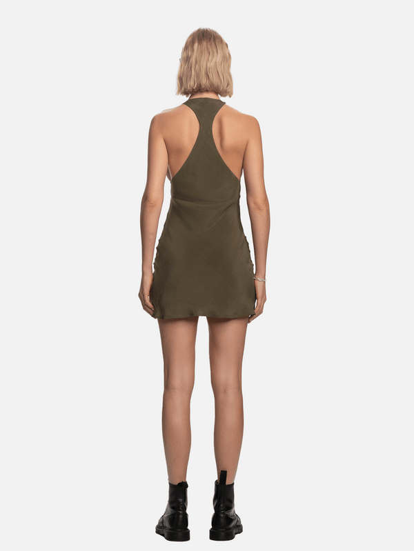 SHOPI GO - ELBİSE - Nori Tank Top Mini Elbise - Haki - shopi go'da!.