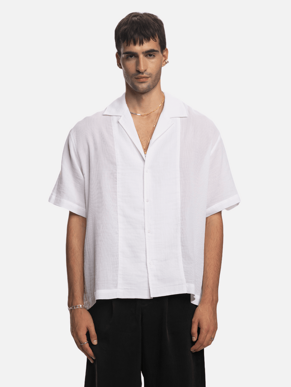 SHOPI GO - GÖMLEK - Asahi Short Sleeve Shirt - White - shopi go'da!.