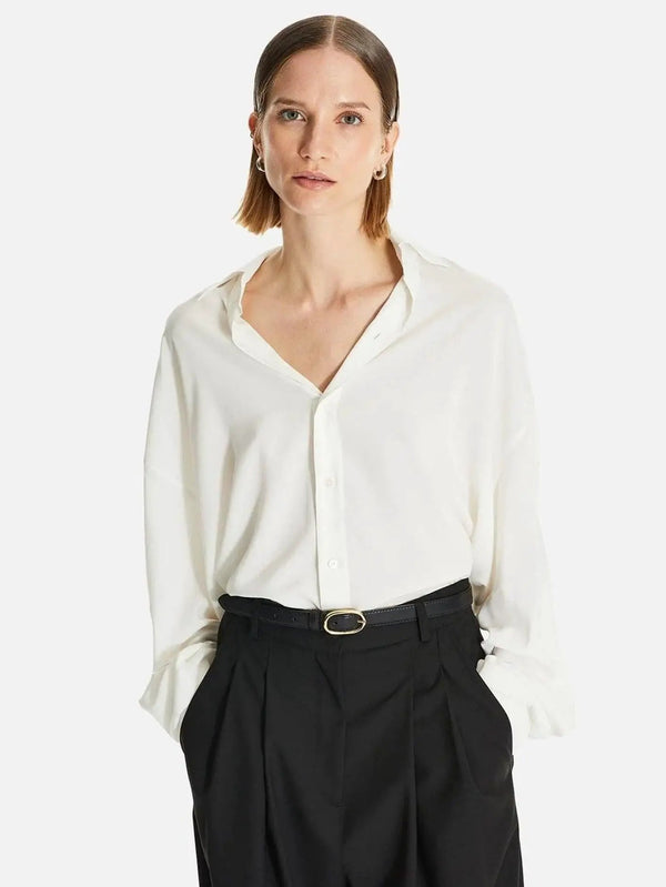 SHOPI GO Haru Oversize Gömlek - Beyaz - Shirts GÖMLEK