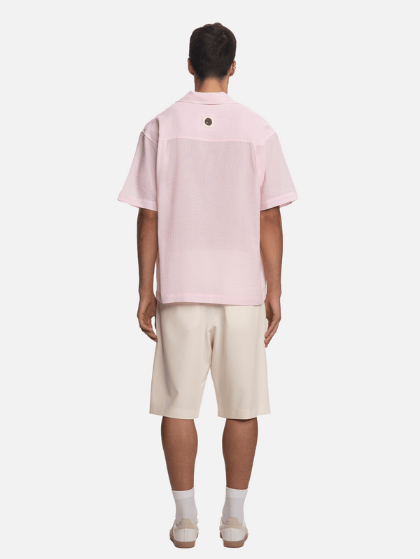 SHOPI GO - GÖMLEK - Asahi Kısa Kollu Gömlek - Pembe - shopi go'da!.