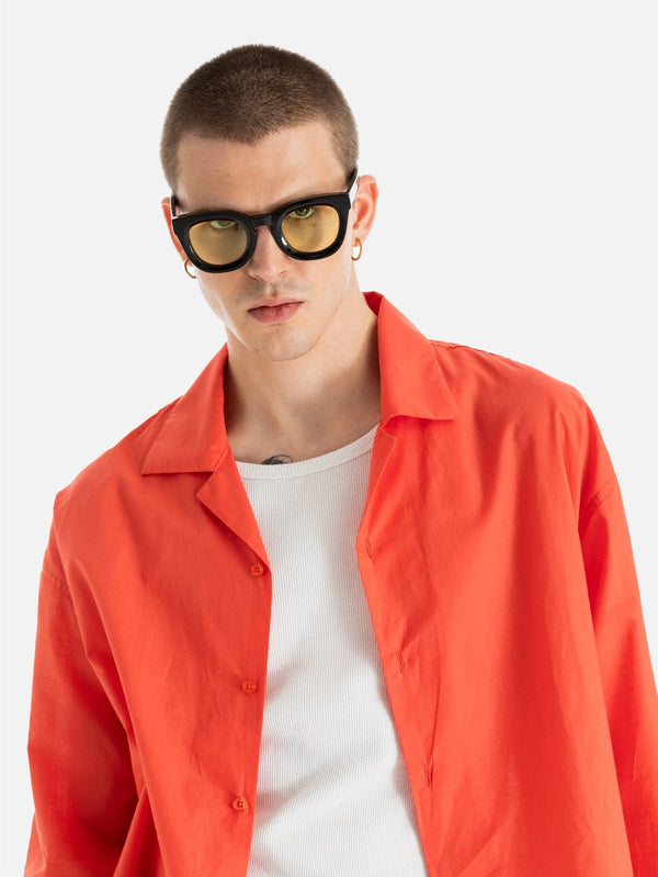 SHOPI GO, Unisex Nagoya Relaxed Kesim Gömlek - Turuncu, GÖMLEK, shopi go'da!