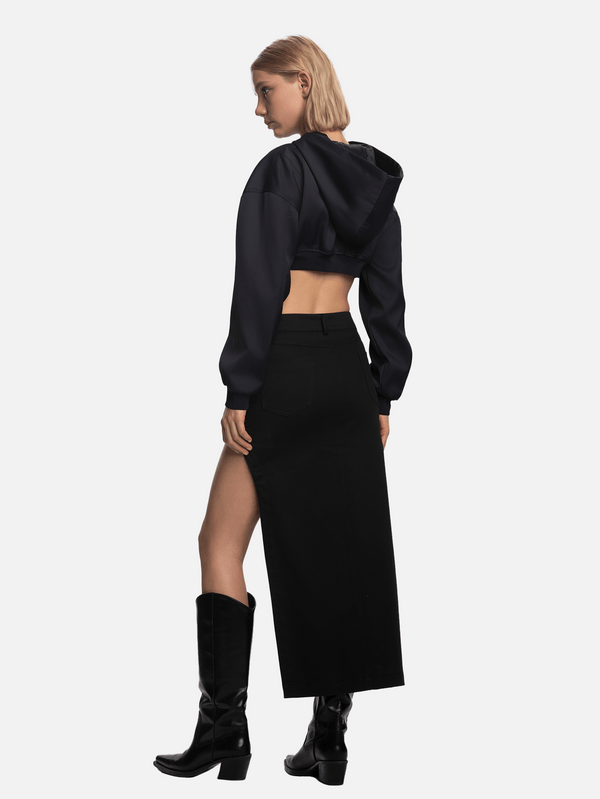 SHOPI GO - MONT - Izumi Cropped Mont - Lacivert - shopi go'da!.