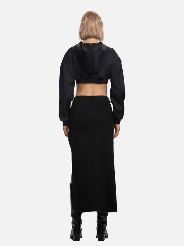 SHOPI GO - MONT - Izumi Cropped Mont - Lacivert - shopi go'da!.