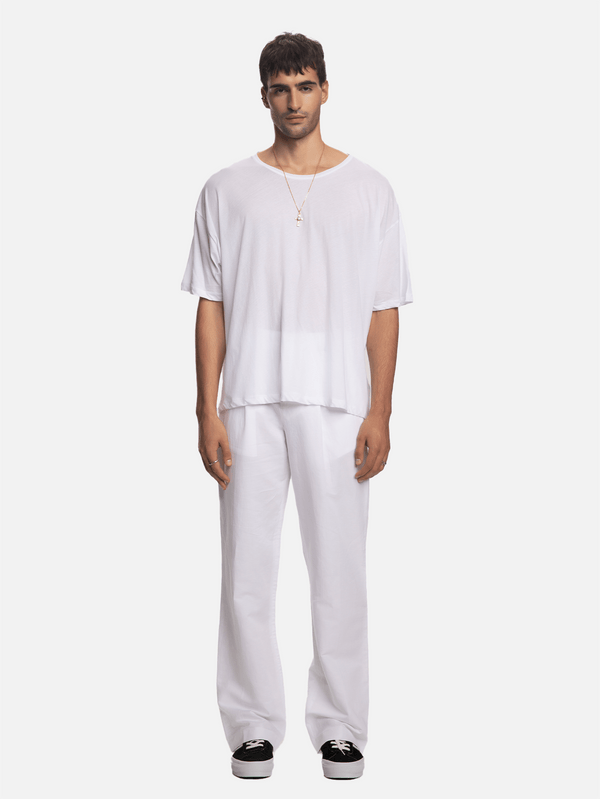 SHOPI GO - PANTOLON - Ichiro Pilisiz Pantolon - Beyaz - shopi go'da!.