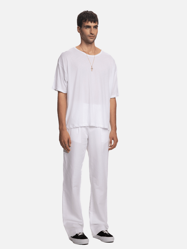 SHOPI GO - PANTOLON - Ichiro Pilisiz Pantolon - Beyaz - shopi go'da!.