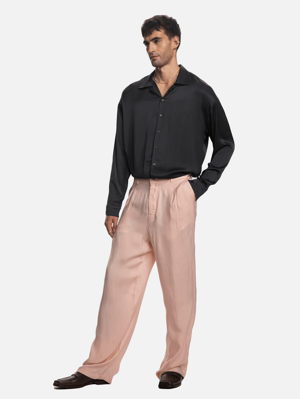 SHOPI GO - PANTOLON - Fumi Çift Pili Pantolon - Açık Pembe - shopi go'da!.