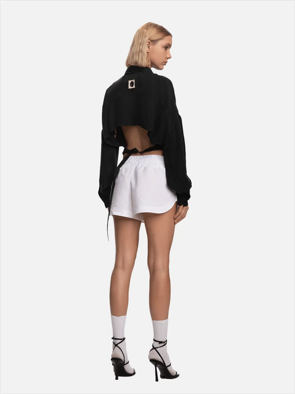 SHOPI GO Senia Mini Boxer Şort - Beyaz - Shorts ŞORT