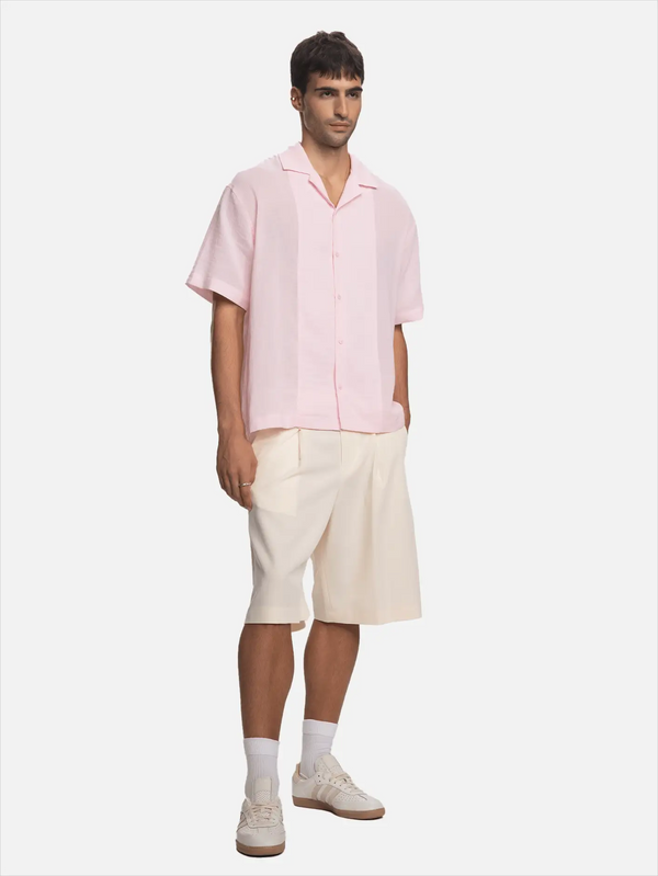 SHOPI GO Saki Pilili Tailored Şort - Kırık Beyaz - Shorts ŞORT