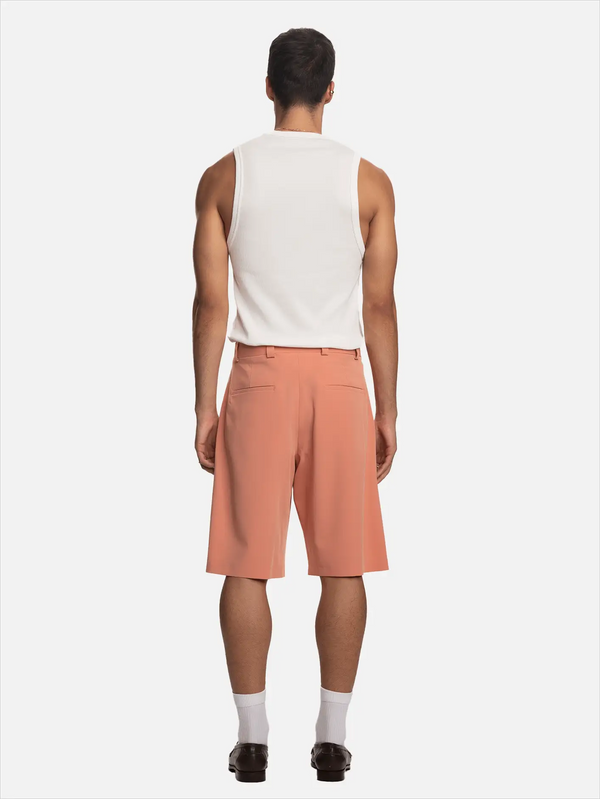 SHOPI GO Saki Pilili Tailored Şort - Pembe - Shorts ŞORT