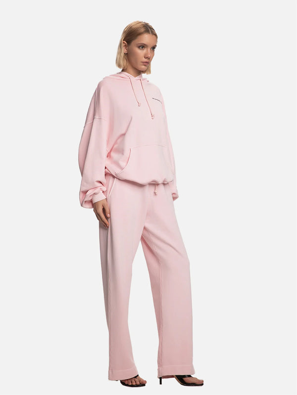 SHOPI GO - SWEATSHIRT - Nagoya Lips Parça Boya Hoodie - Pembe - shopi go'da!.
