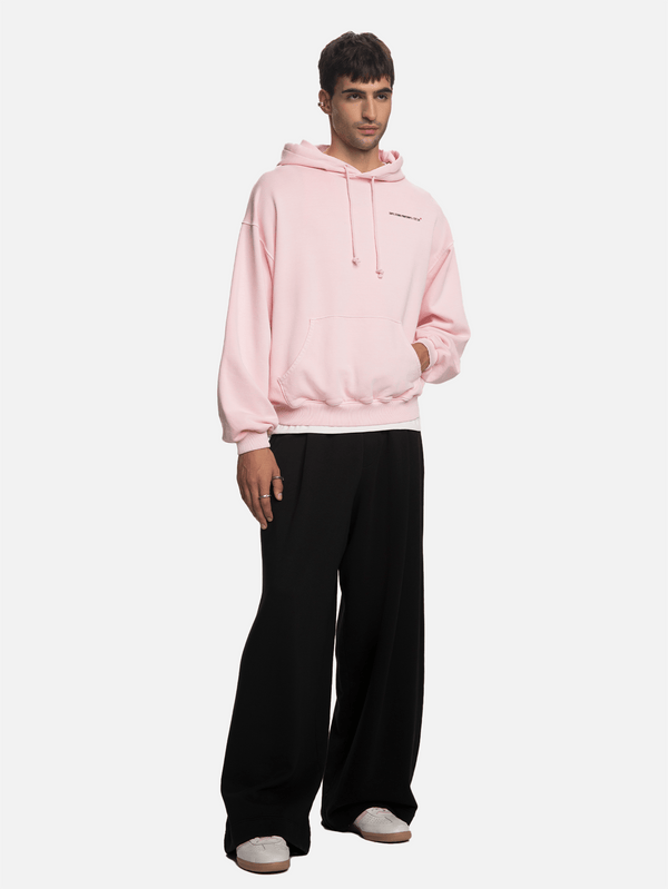 SHOPI GO - SWEATSHIRT - Nagoya Lips Parça Boya Hoodie - Pembe - shopi go'da!.