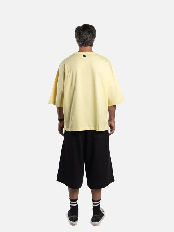 SHOPI GO Hikari Oversize T-Shirt - Sarı - T-Shirts T-SHIRT