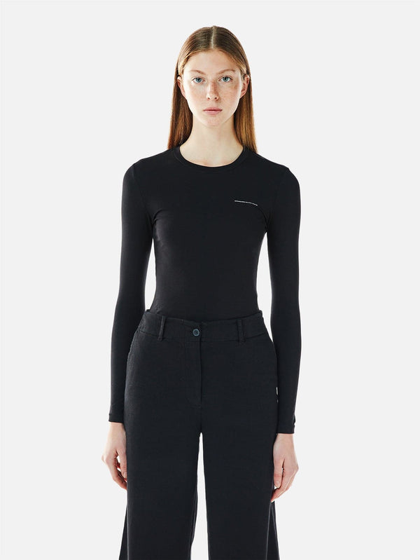 SHOPI GO, Uzun Kollu Bisiklet Yaka T-shirt - Siyah, T-SHIRT, shopi go'da!