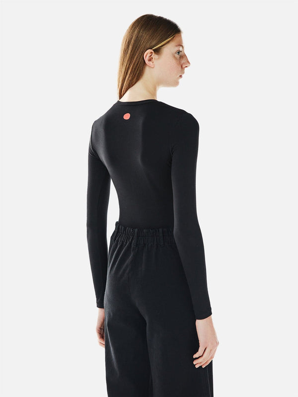 SHOPI GO, Uzun Kollu Bisiklet Yaka T-shirt - Siyah, T-SHIRT, shopi go'da!