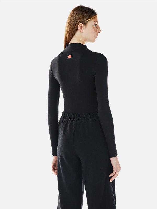 SHOPI GO, Uzun Kollu Turtleneck Yaka T-shirt - Siyah, T-SHIRT, shopi go'da!