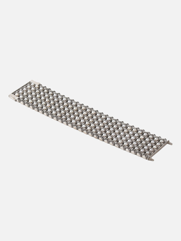 SIMI SENG - BİLEKLİK - Pearl Bracelet - Silver - shopi go'da!.