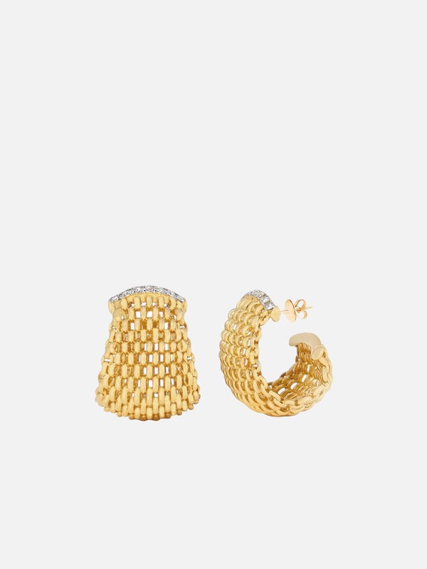 SIMI SENG - KÜPE - Bonded Mono Diamonds Earring - shopi go'da!.