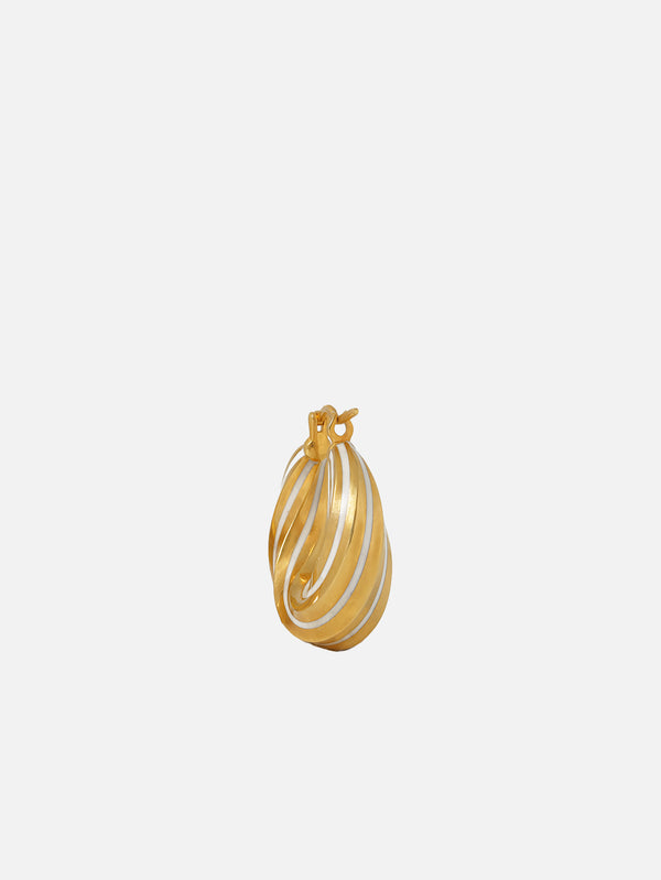 SIMI SENG - KÜPE - Nightingale Earrings - White Enamel - shopi go'da!.