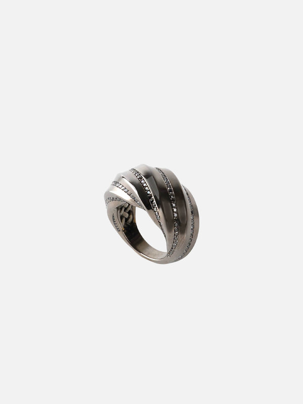 SIMI SENG - YÜZÜK - Nightingale Ring - 1,19ct Black Diamonds - shopi go'da!.