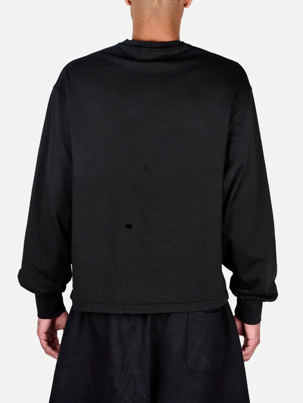 shopi go Ginzan Long Sleeve T-Shirt – Black, arka görünüm